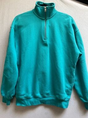 TNA Aritzia Cozy Fleece Mega Quarter-Zip Pullover Sz L